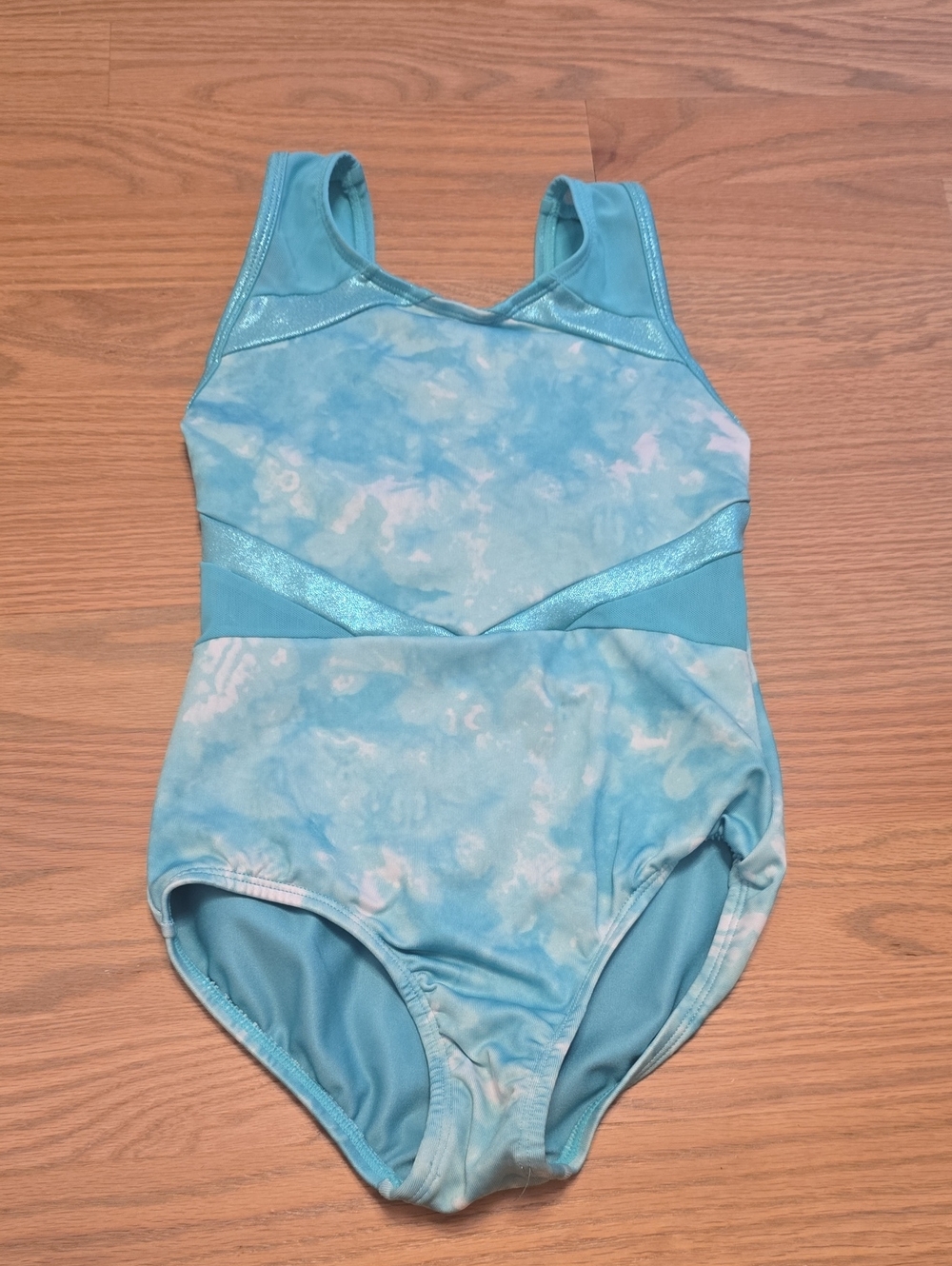 EUC Cat & Jack Sea Green Leotard Tie-Dye